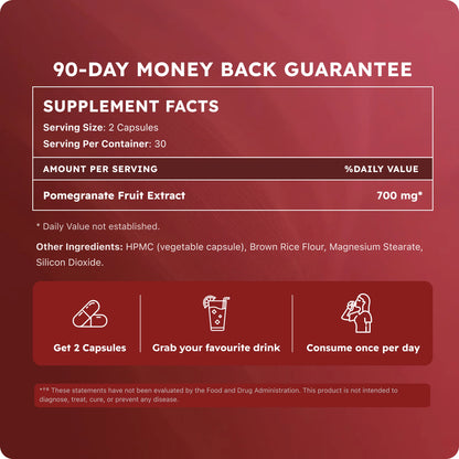 Organic Pomegranate Extract Capsules